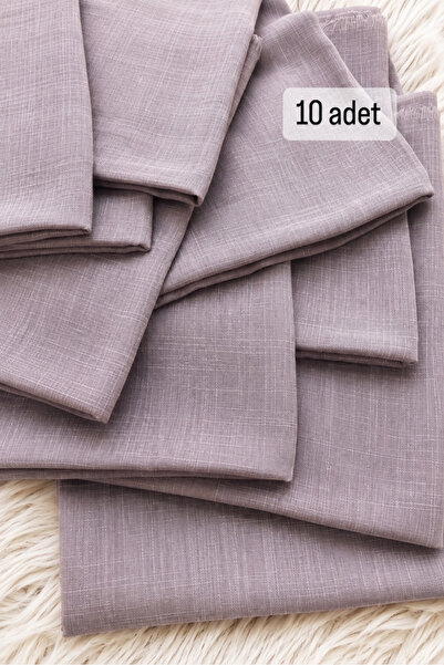 Dolce Flamlı 10'lu Paket Dağıtmalık Pamuklu Yazma Eşarp 100x100cm 10x