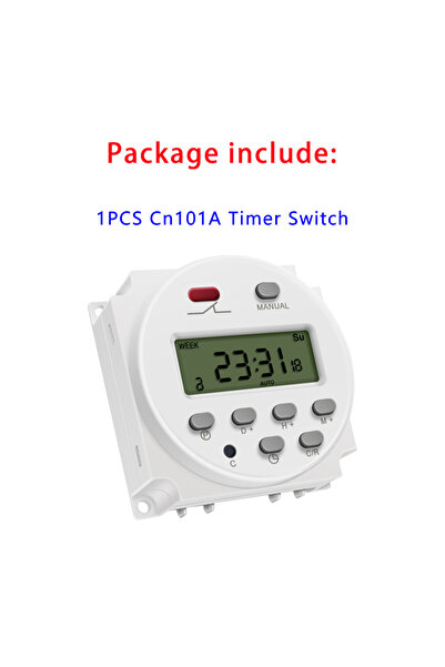 Choice1 220V Timer Switch CN101A LCD Time Switch 12V 24V 110V 220V Time Relay...