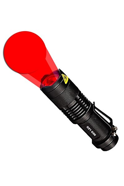 Choice AA ZOOM black Red LED Small Mini Strong Light LED Fill Light Flashligh...