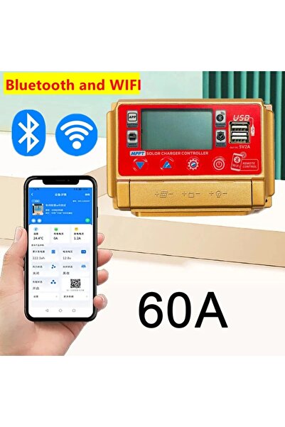 Choice4 60A Bluetooth Wifi 12V/24V 30A/40A/50A/60A High Definition LCD Large ...