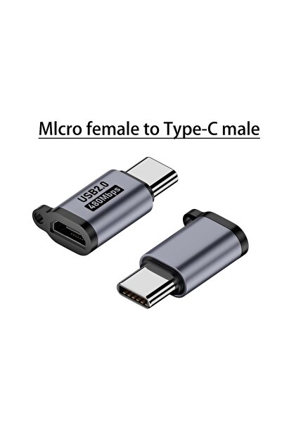 Choice Micro to Type-C Aluminum Alloy Type C Adapter USB C To Micro To Mini U...