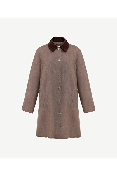 Yargıcı Regular Shirt Collar Long Sleeve Coat