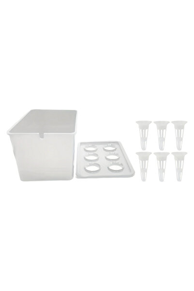 Choice 1pcs white Gardening Nursery Pots Indoor Hydroponics Grower Kit Univer...