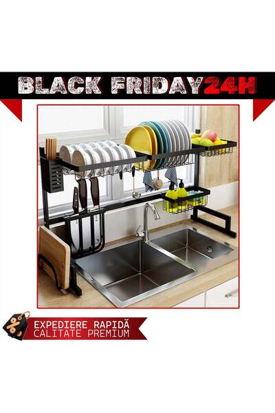 Hausberg Sink organizer for drying dishes, stainless steel