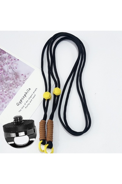 Choice4 Black brown For DJI OSMO Pocket 4 3 Crossbody Neck Strap with 1/4 Inc...