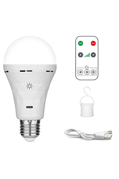 Choice 1PAK White light USB LED Bulb E27 Rechargeable Smart Battery Touch Con...