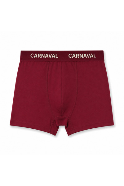 CARNAVAL SOCKS Burgundy Colored Premium Cotton Men's Boxer