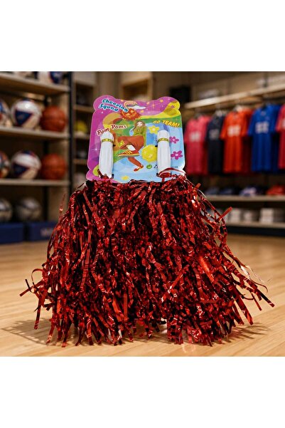 decotoys Pompoane majorete rosu 5 seturi