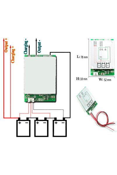 Choice 3S 100A Li-ion Lithium Battery Pack BMS Protection Board 18650 Balance...
