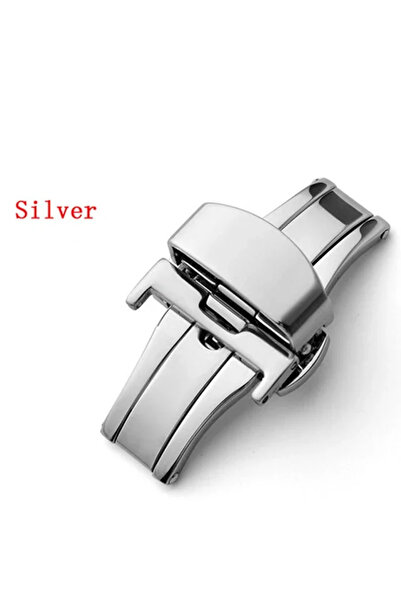 CAOWTAN 20mm Silver Universal 14mm 16mm 18 20mm 22mm Butterfly Buckle Accesso...