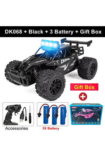 Choice DK068 Black 3B Box Remote Control Car RC Drift Racing 1:16 Vehicle Off...