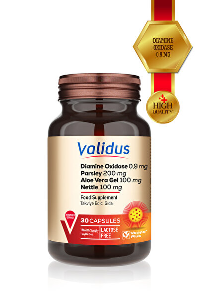 Validus Diamine Oxidase 0,9 mg + Parsley 200 mg + Aloe Vera Gel 100 mg + Nett...