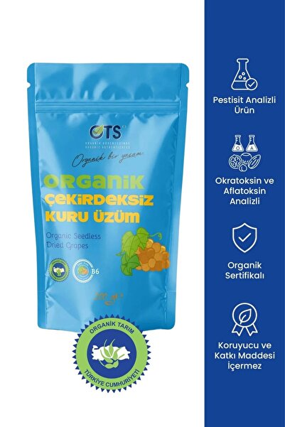 OTS Organik Çekirdeksiz Kuru Üzüm 200 G
