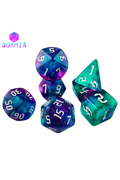 Choice3 04 DND Dice RPG Dice Acrylic Dice Multiple Colours Starlight Effect 7...