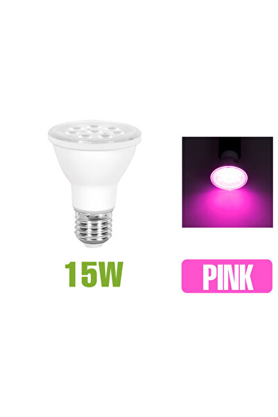 Choice5 15W Pink E27 25W LED 220V Grow Light Bulb E27/E26 Full Spectrum Culti...