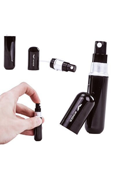 WINGS BRAND Atomizor de parfum de 5 ml NEGRU