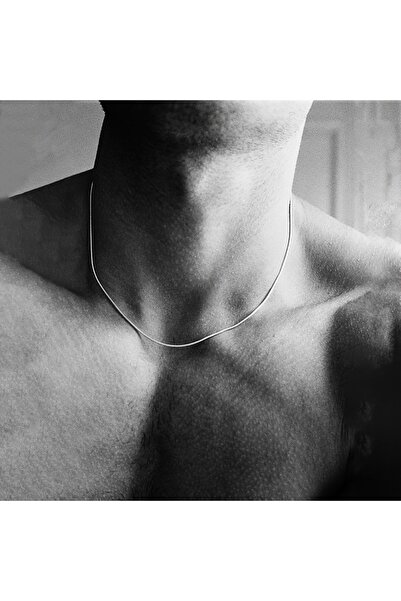Choice سلسلة عنق رجالية من الفولاذ المقاوم للصدأ بطول 55 سم، تصميم دائري على ...