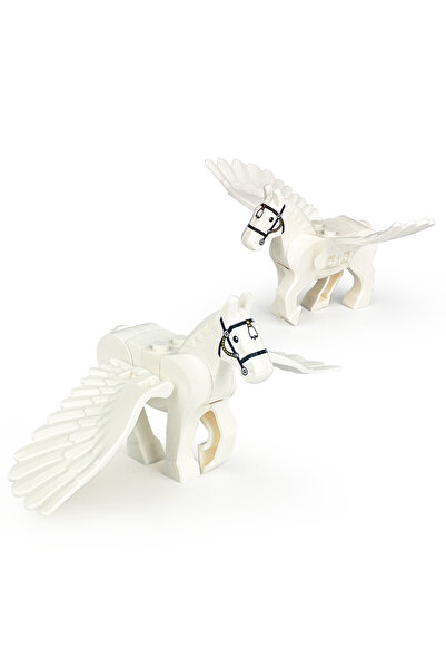 Choice Without Box 2PCS/SET NEW Magic Scene Pegasus Wings Black White Warhors...