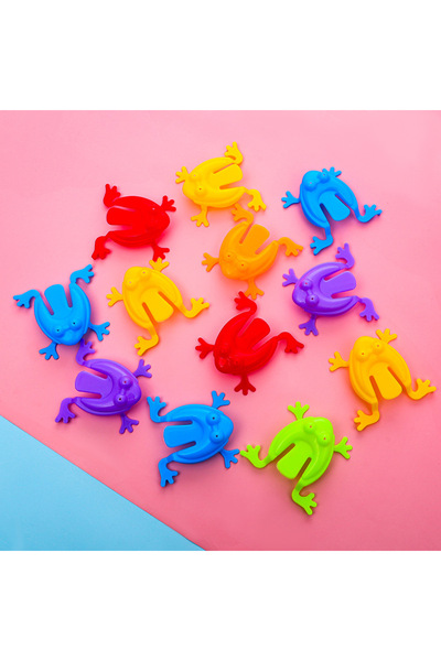 Choice 12pcs Random Mixcolor 12/24/36pcs Jumping Frog Toys For Kids Finger Pr...
