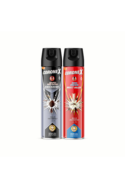Coronex RED/BLK INSECTICIDE SPRAY 400ML 2PC/SET