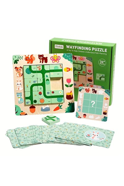 Choice Wooden Finding Route Puzzle Logical Thinking Training Board Games Maze...