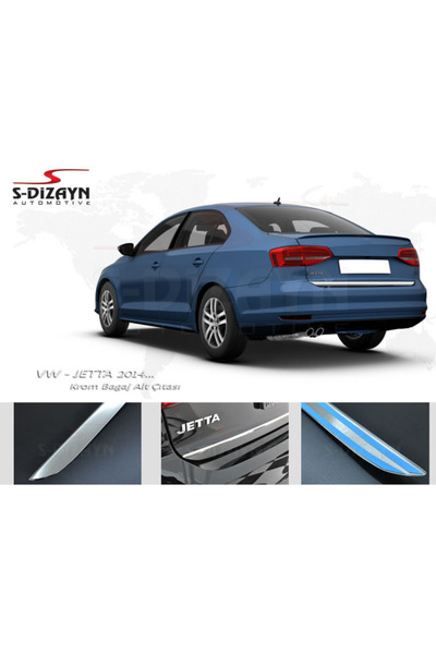 S Dizayn S-Dizayn VW Jetta Krom Bagaj Alt Çıta 2014-2019 7614031