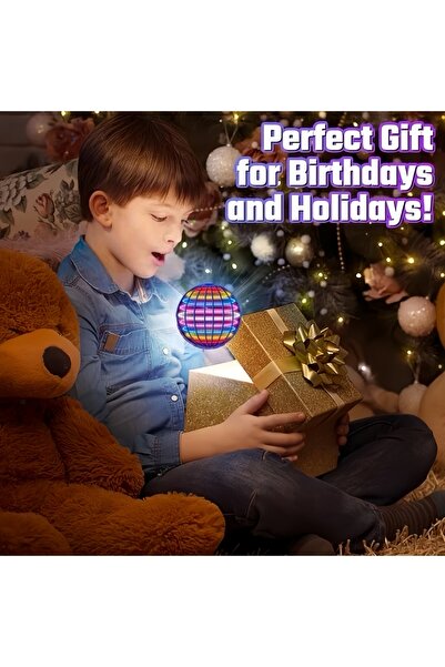 Choice Red Flying Ball Boomerang Flyorb Magic With LED Lights Drone Hover Bal...
