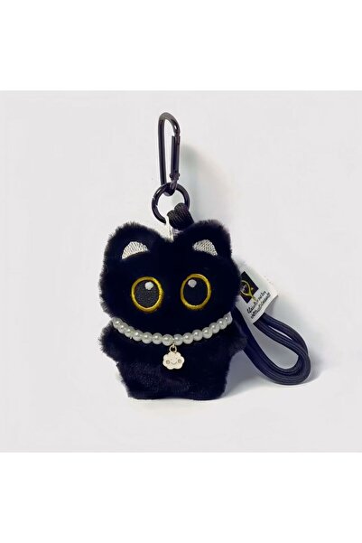 Choice3 E Yupsk 6/1pcs Cute Plush Black Cat Doll Toy Keychain Bag Pendant Cha...