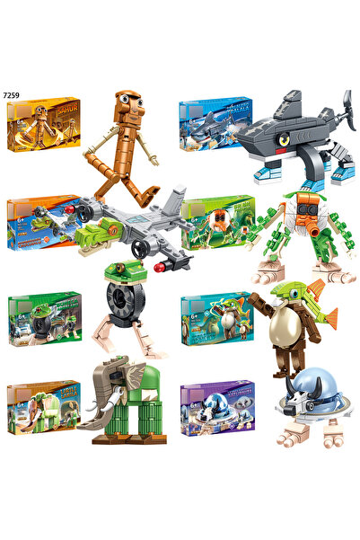 Choice7 7259a set Italian Brainrot Animals Tung Tung Tung Sahur Building Bloc...