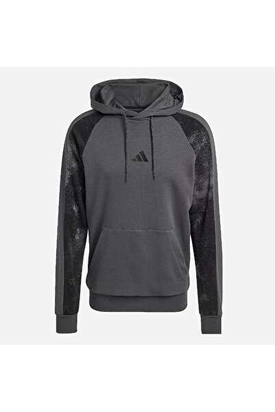 adidas KC0705 M CAMO PRINT HD سويت شيرت رجالي باللون الرمادي والأسود