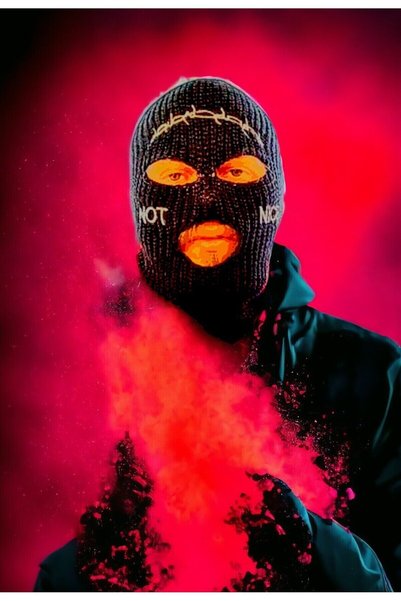 FG KONNİCHİWA Colorful Barbed Wire Note Nice Snow Mask Balaklava Ganst Model