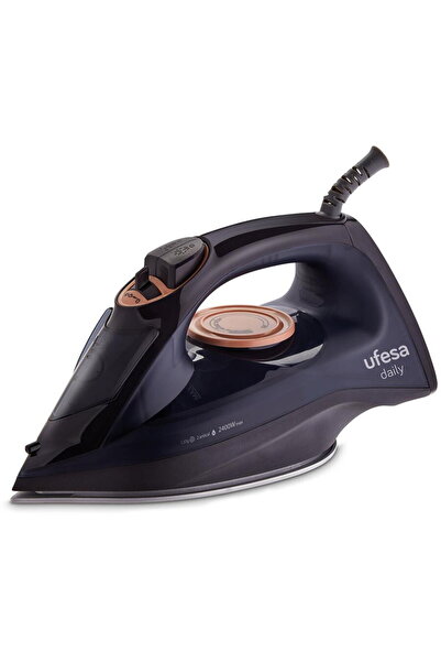 Ufesa Fier de calcat cu aburi, Daily PV1100C, 2400 W, talpa ceramica, Albastr...