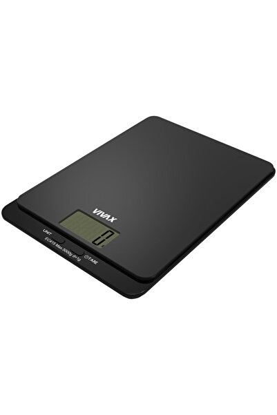 VIVAX Kitchen Scale KS-502B, Digital Display, 5 Kg, Glass, Black