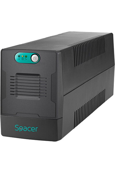 Spacer UPS Line Interactive, 600VA/360W, AVR, 2 πρίζες Schuko