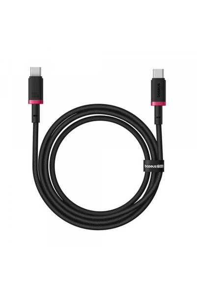 Baseus Cablu Date si Incarcare USB-C - USB-C Dura Series, 100W, 1m, Rosu P103...