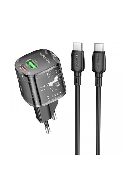 Borofone Incarcator Retea Cu Cablu USB-C BN17 Sunlight, 20W, 3A, 1 x USB-A - ...