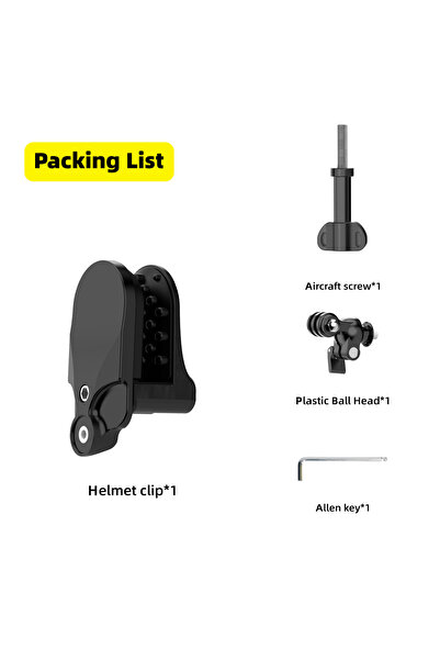 Choice Black Motorcycle Helmet Chin Stand Mount Holder for GoPro Hero 10 11 1...