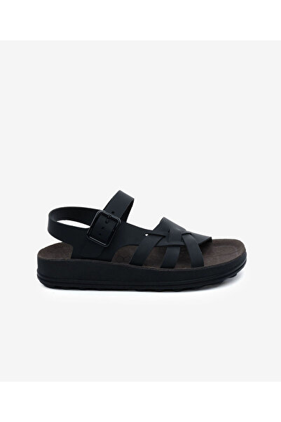 Greyder Kadın Siyah Nubuk Hakiki Deri Sandalet 6Y2FS59094