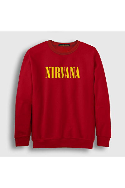Presmono Unisex crveno-žuta Nirvana majica 99898tt