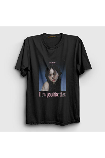 Presmono Unisex Black Poster Jisoo Blackpink T-shirt271930tt