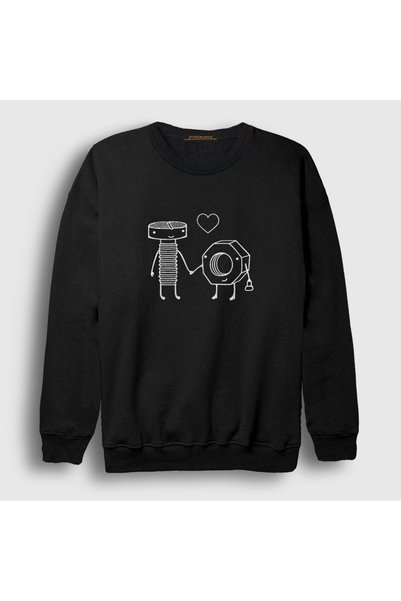 Presmono Unisex Black Lovers V3 - Dukserica za Dan zaljubljenih 284893tt
