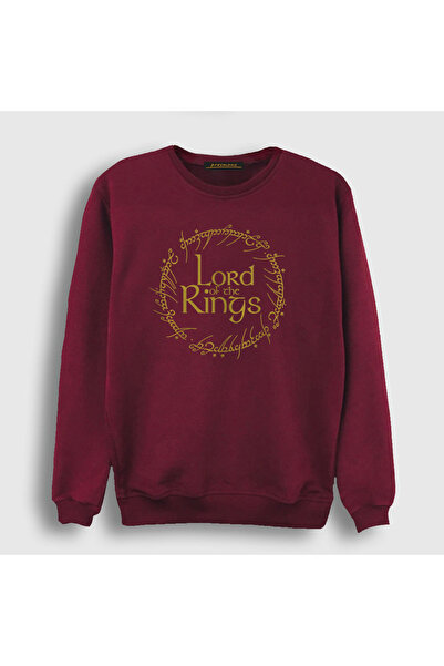 Presmono Unisex Claret Red Rule Lord Of The Rings The Lord Of The Rings Sweat...