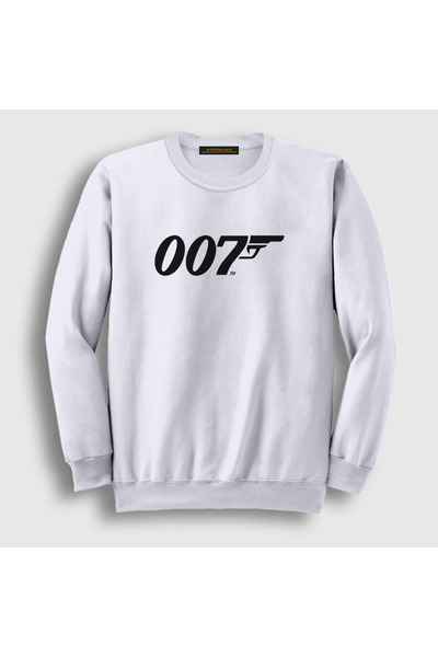 Presmono Unisex bela majica sa logotipom 007 filma Džejms Bond 258062tt