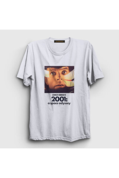 Presmono Unisex beli omot V2 Film 2001 A Space Odyssey T-shirt 241663tt