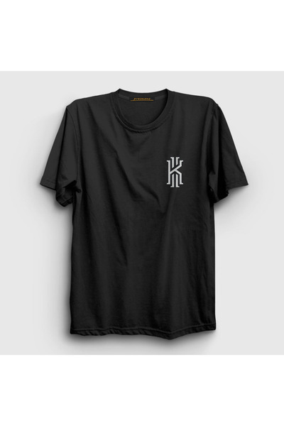 Presmono Unisex Black Logo Kyrie Irving Basketball T-Shirt 296669 Tt