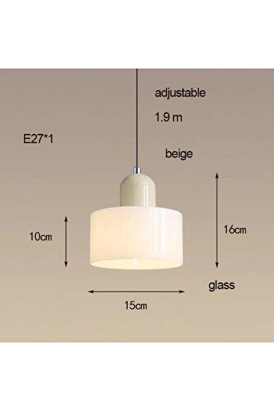 Choice Warm White White Nordic Modern Glass Bedroom Bedside Long Line Small C...
