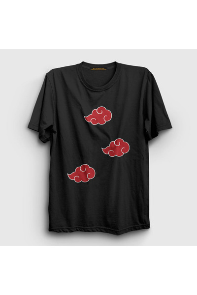 Presmono Unisex Black Akatsuki Anime Naruto T-shirt131745tt