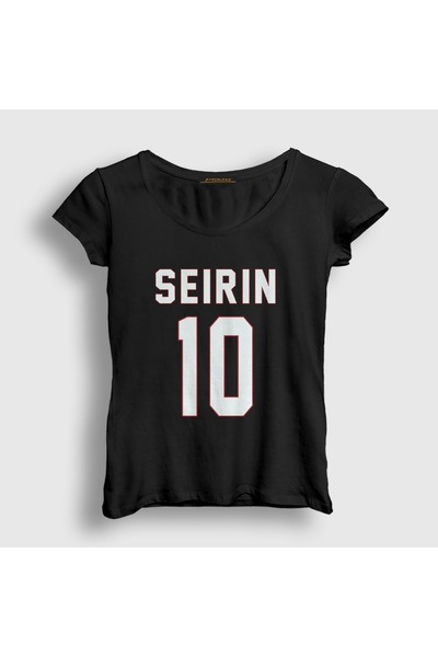 Presmono Women's Black Taiga Kagami Seirin 10 Kuroko No Basket T-Shirt 615018Tt