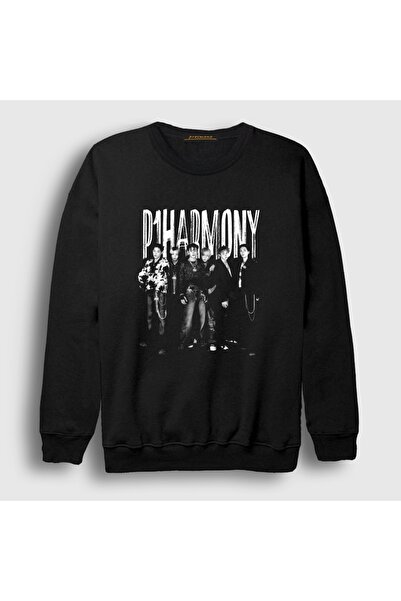 Presmono Unisex Black Band K-Pop P1Harmony Sweatshirt 619651Tt