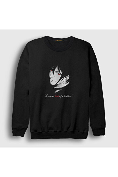 Presmono Unisex crna Sebastian anime Kuroshitsuji majica 131497tt